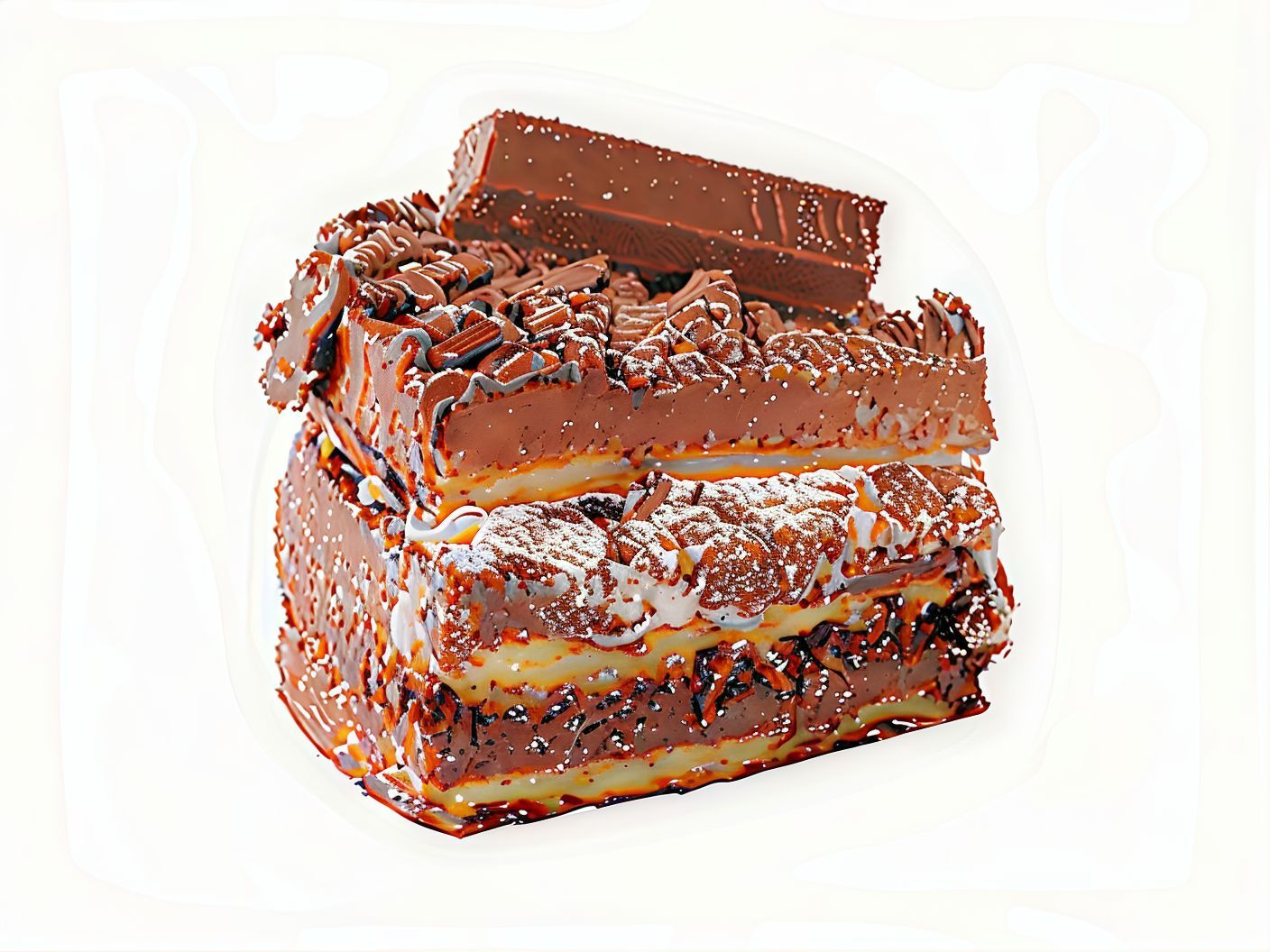 Kit Kat Ripple Waffle Cake - Slice