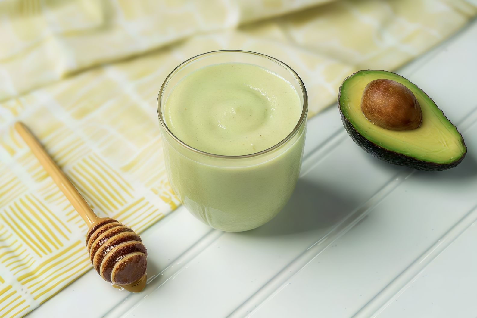 Avocado With Honey And Yogurt