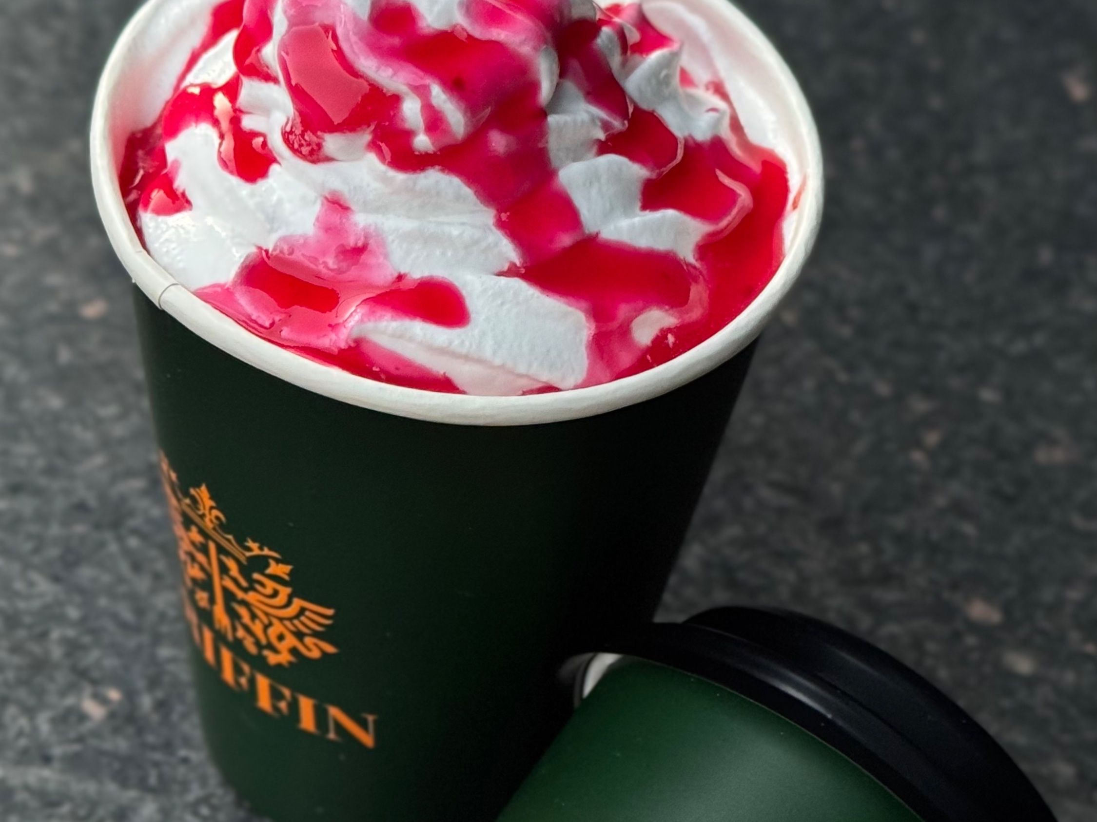Strawberry hot chocolate