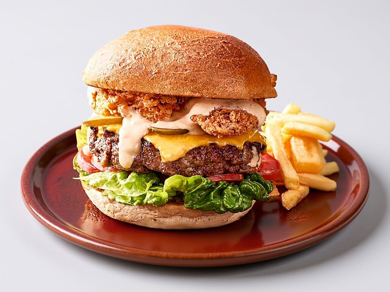 Beef Mix Crispy Burger