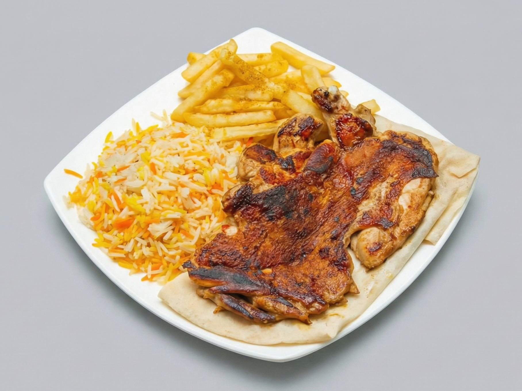 Half boneless chicken meal