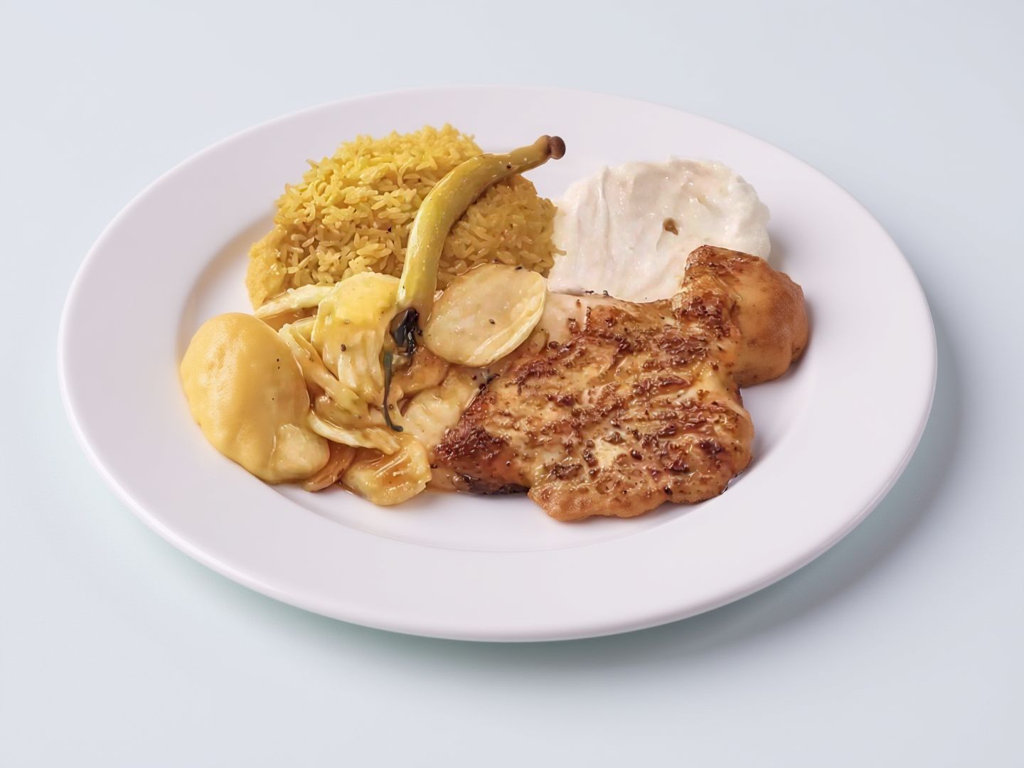 Quarter boneless thigh meal