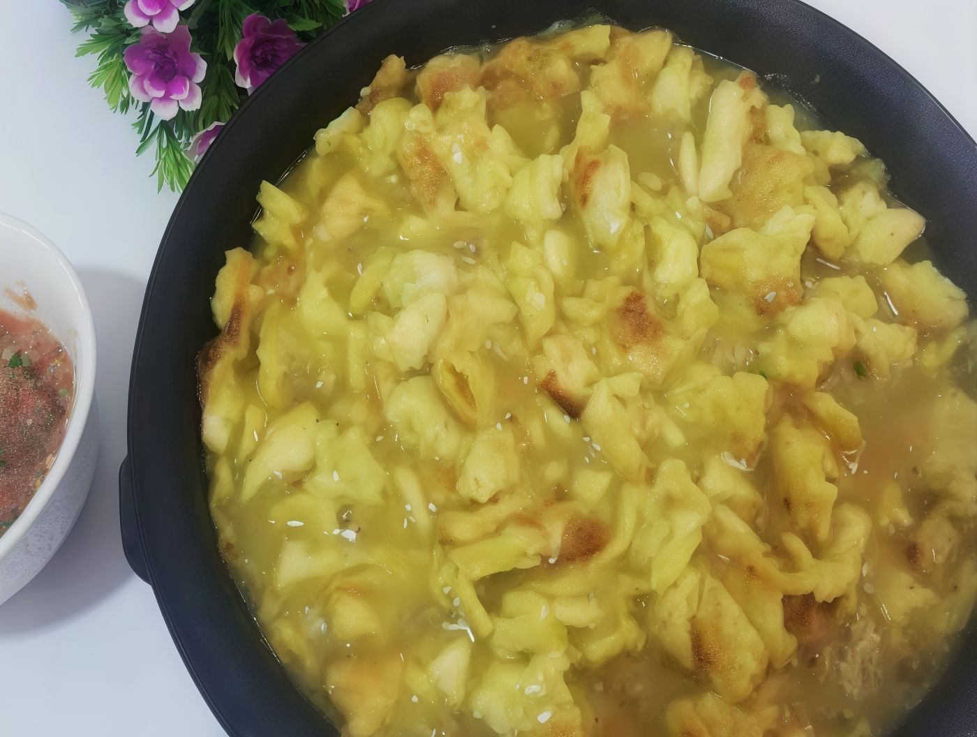 Fatteh with Broth