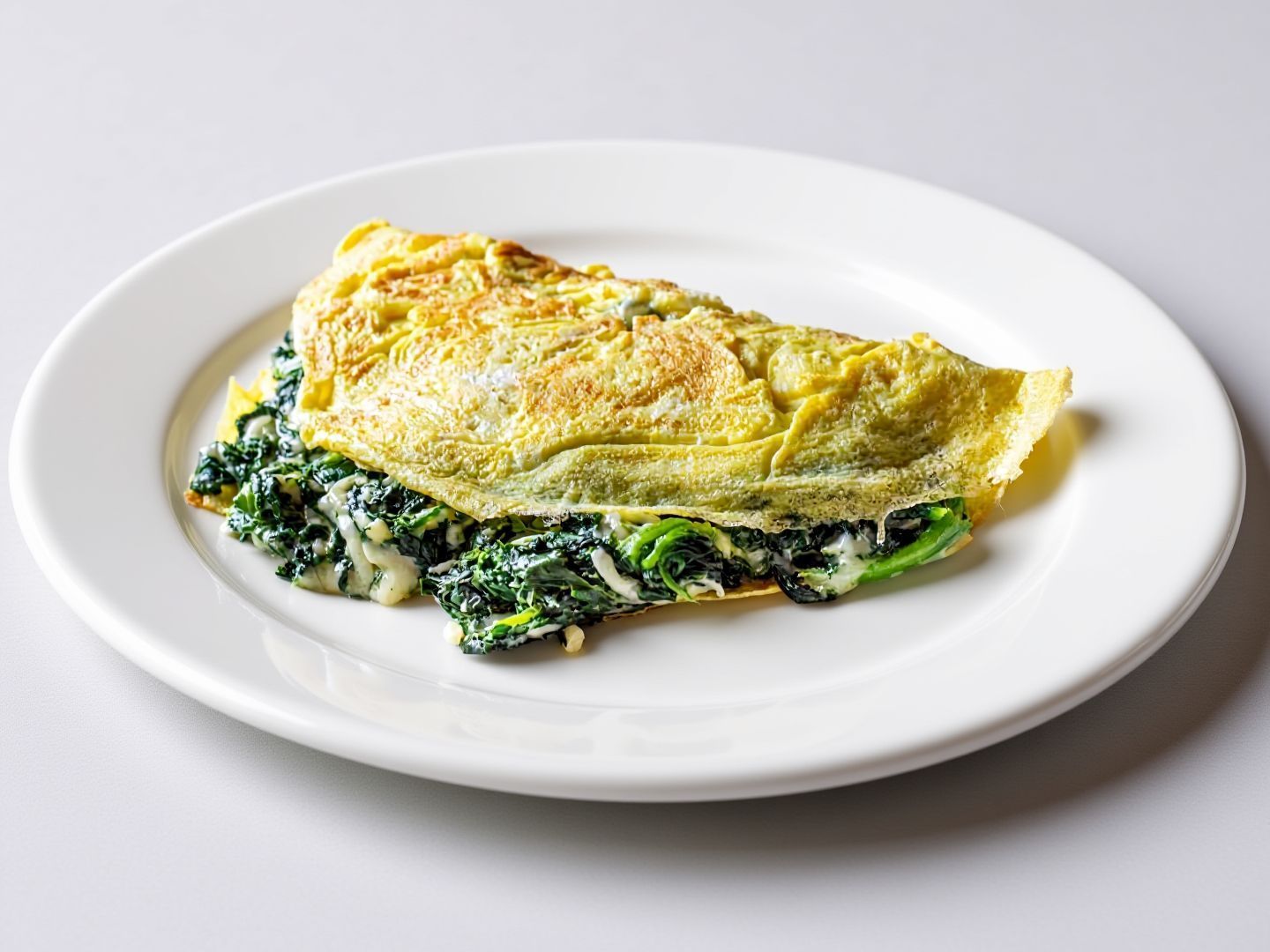 Creamy Spinash Omelette
