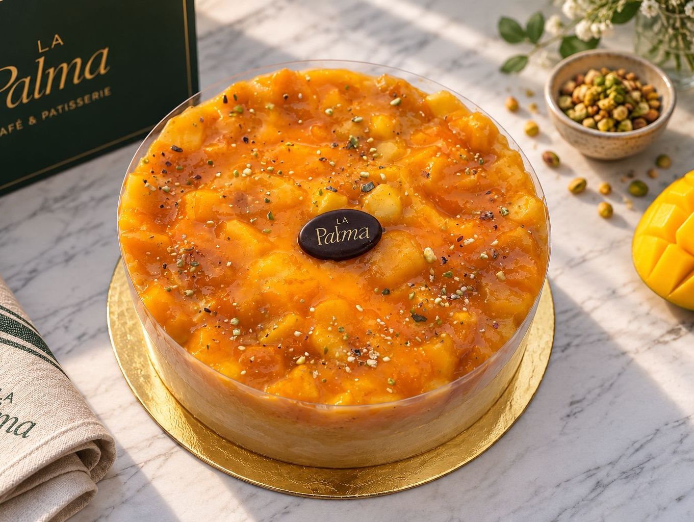 Small Mango Icecream Tart