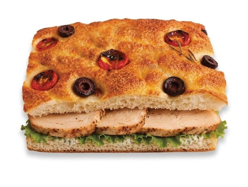 Chicken Caesar Focaccia Sandwich