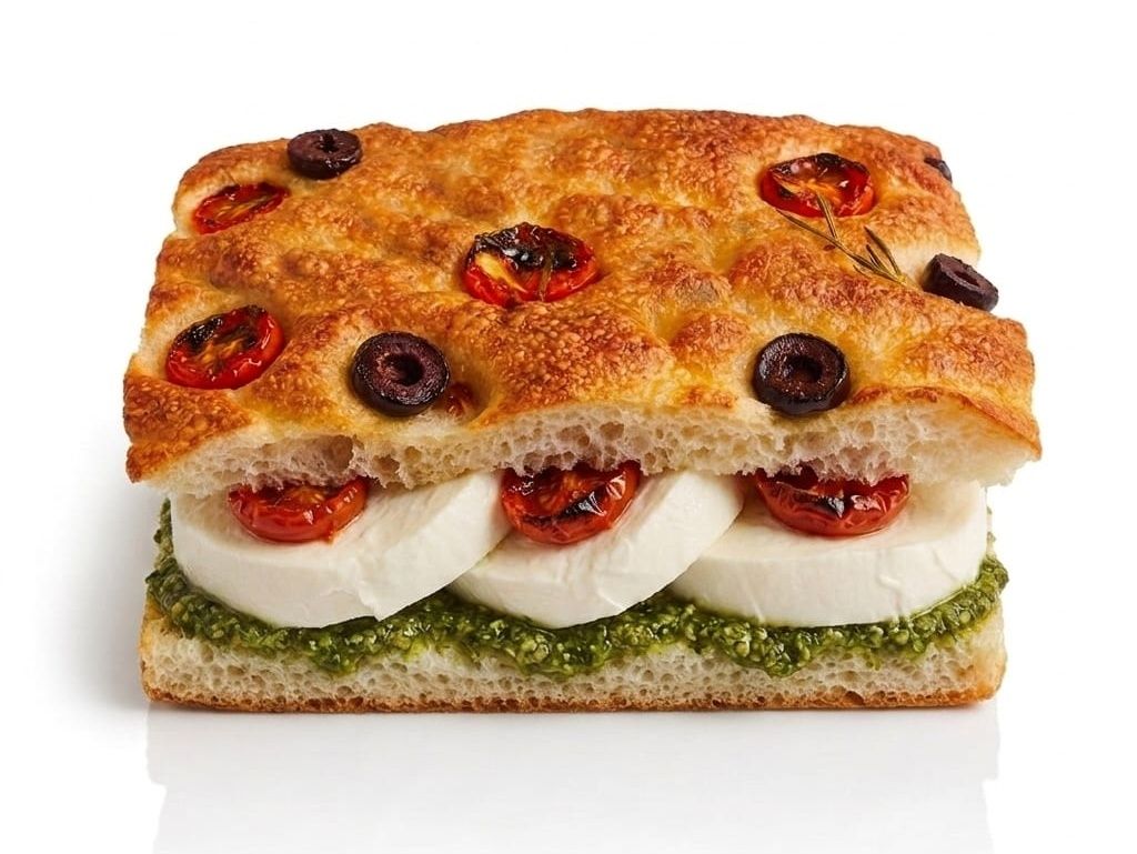 Mozzarella Buffalo Focaccia Sandwich