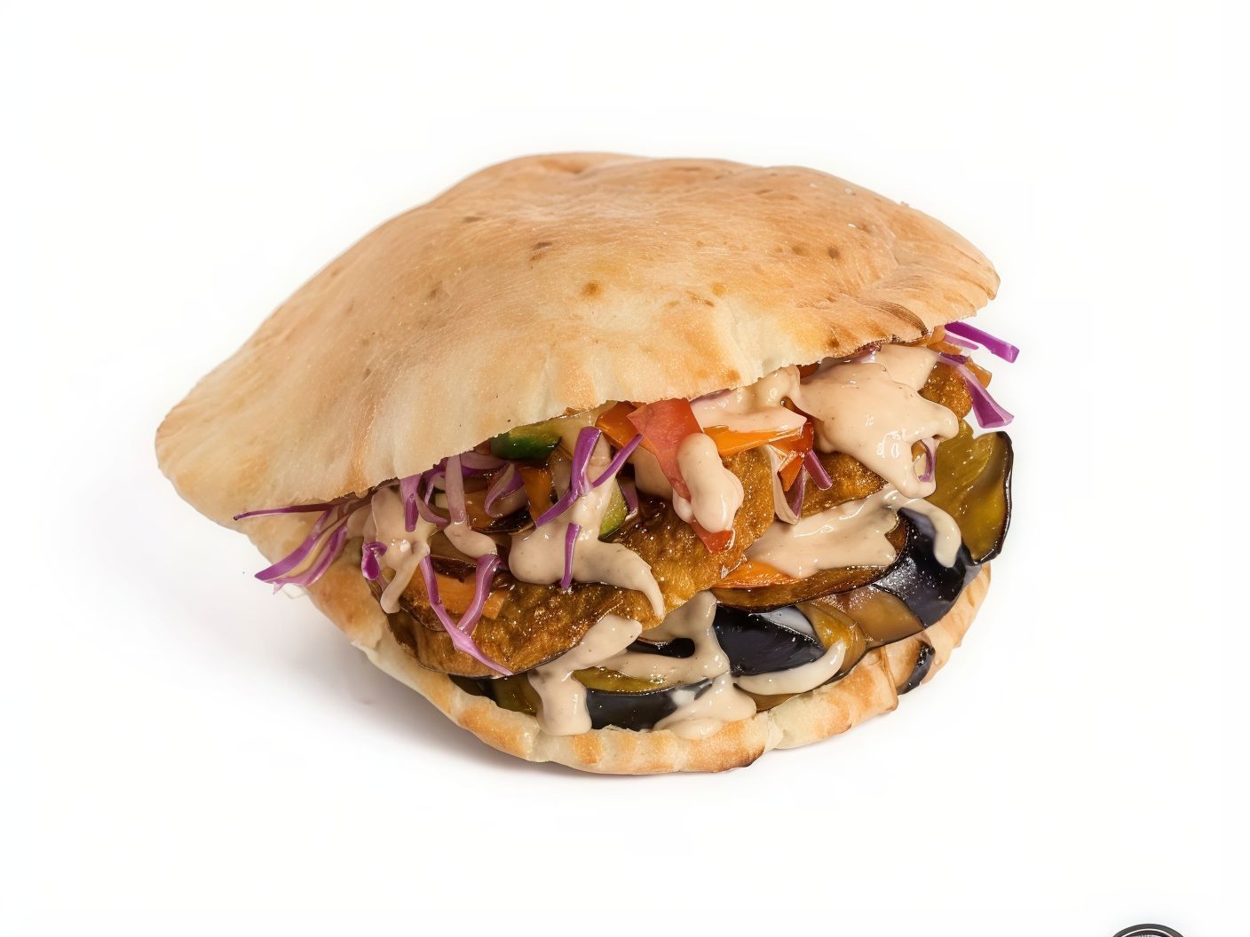 Taamia With Fried Eggplant Sandwich