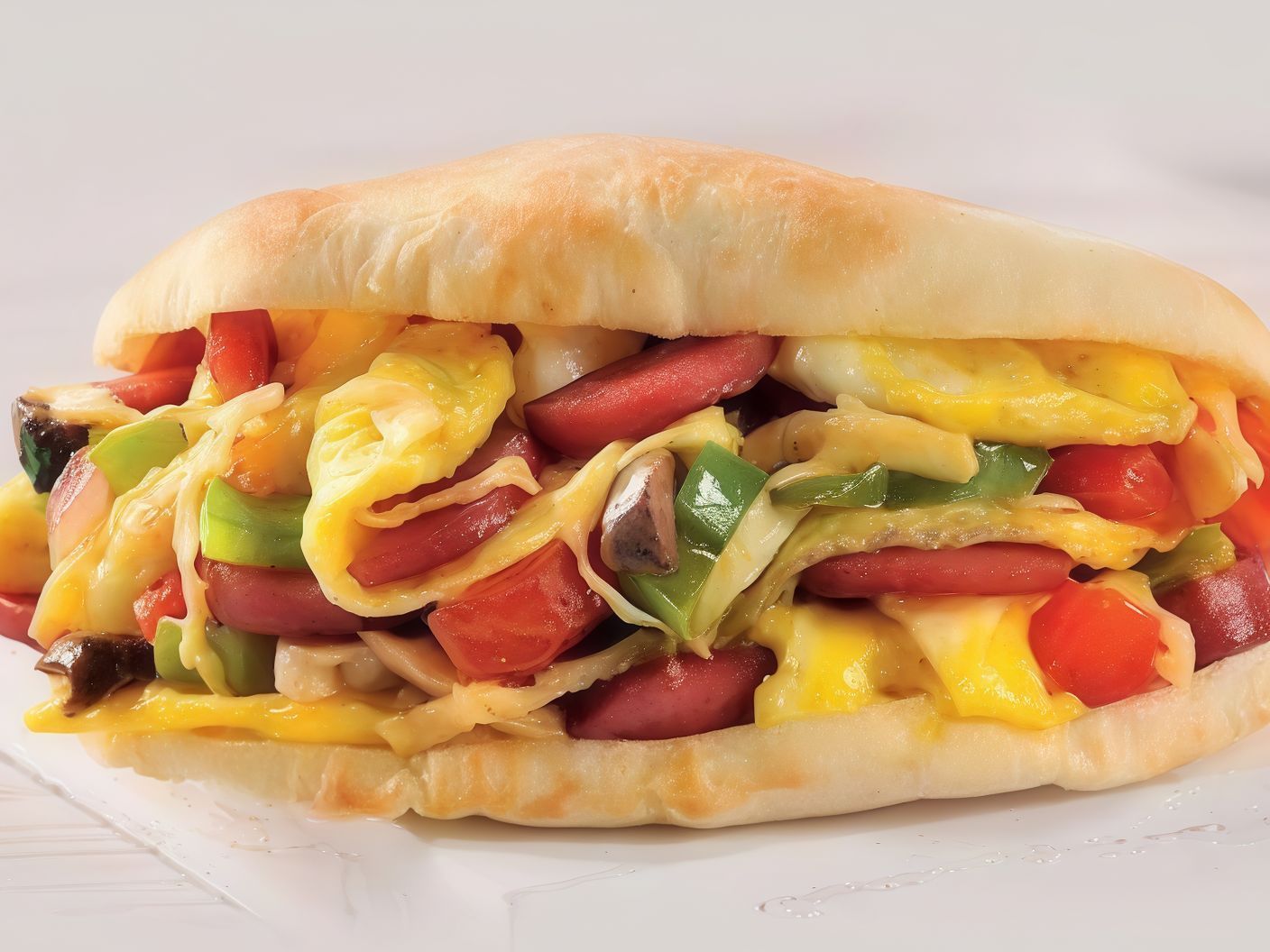 Potato Sandwich with Sausage or Hot Dog