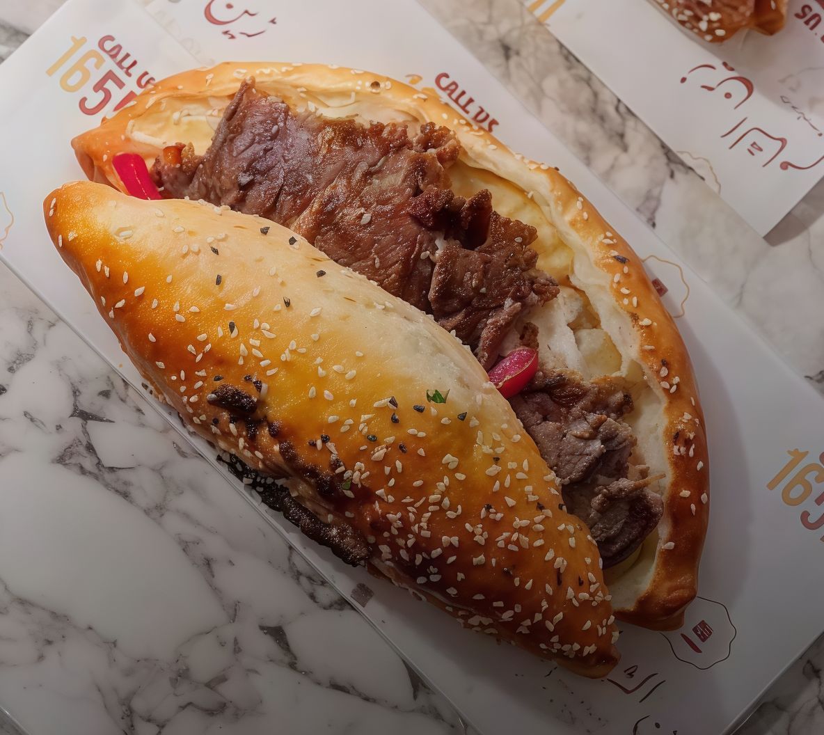 Beef Shawarma Calzone