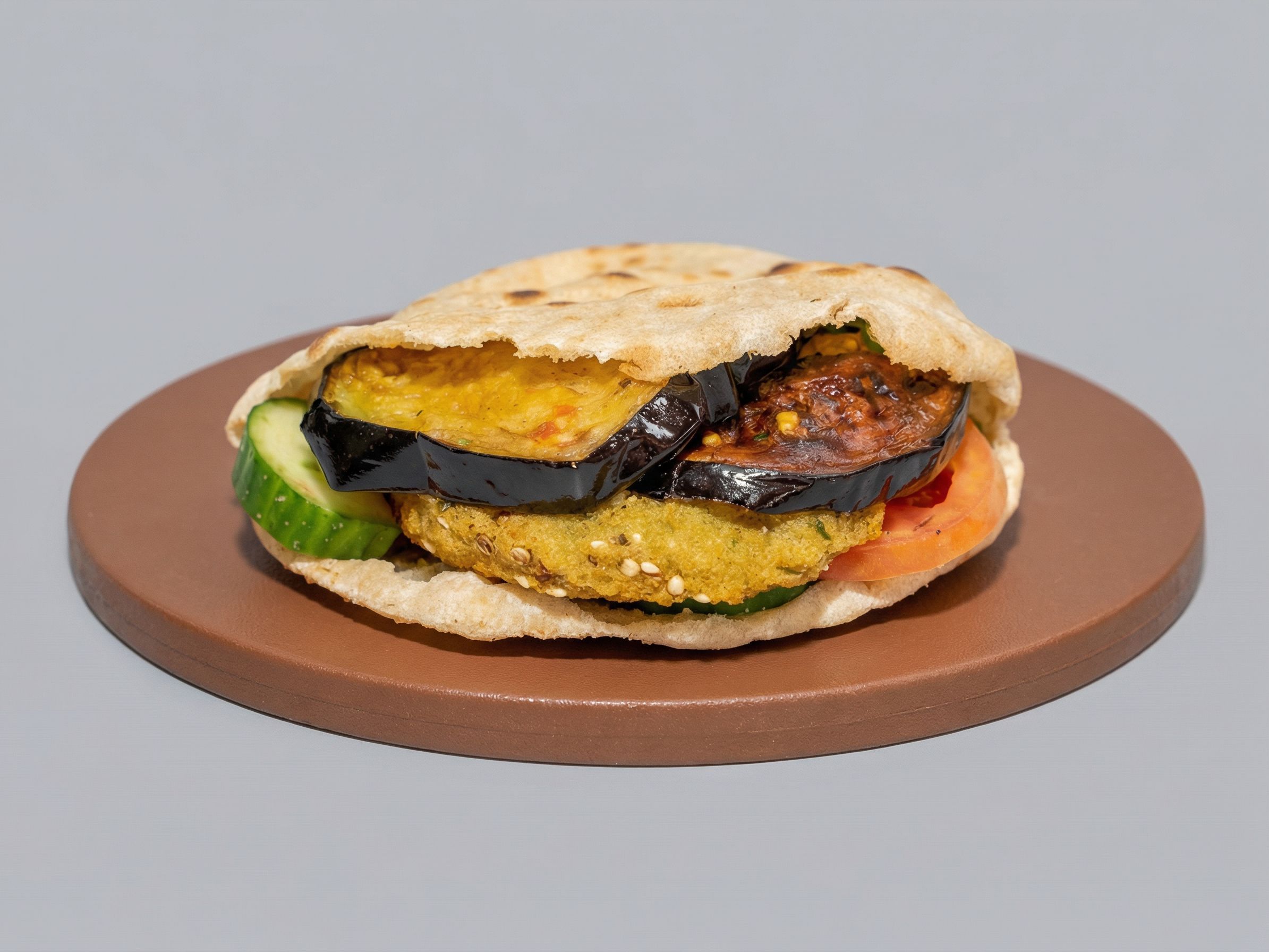 Taamia Wih Eggplant Sandwich