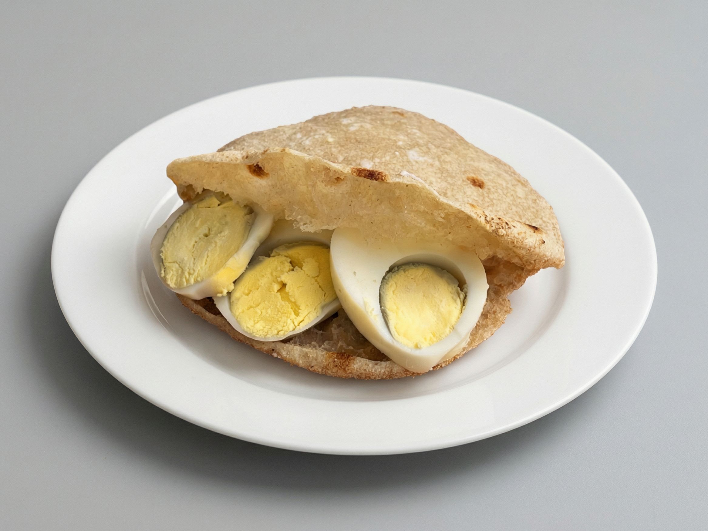 Boiled eggs sandwich