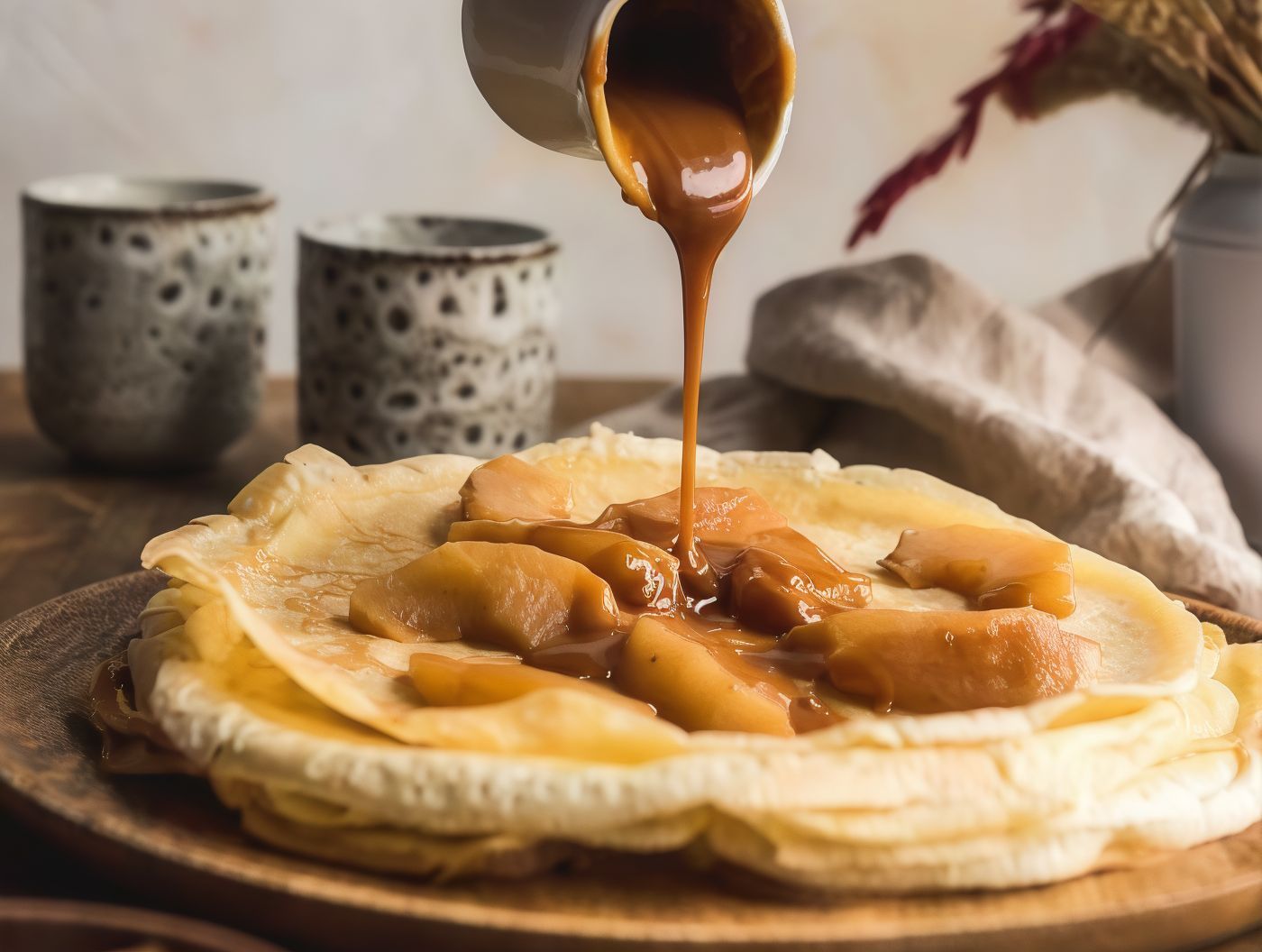 toffee banana crepe