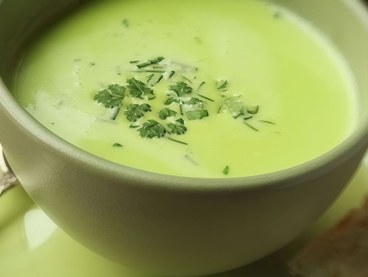 Chicken pesto soup