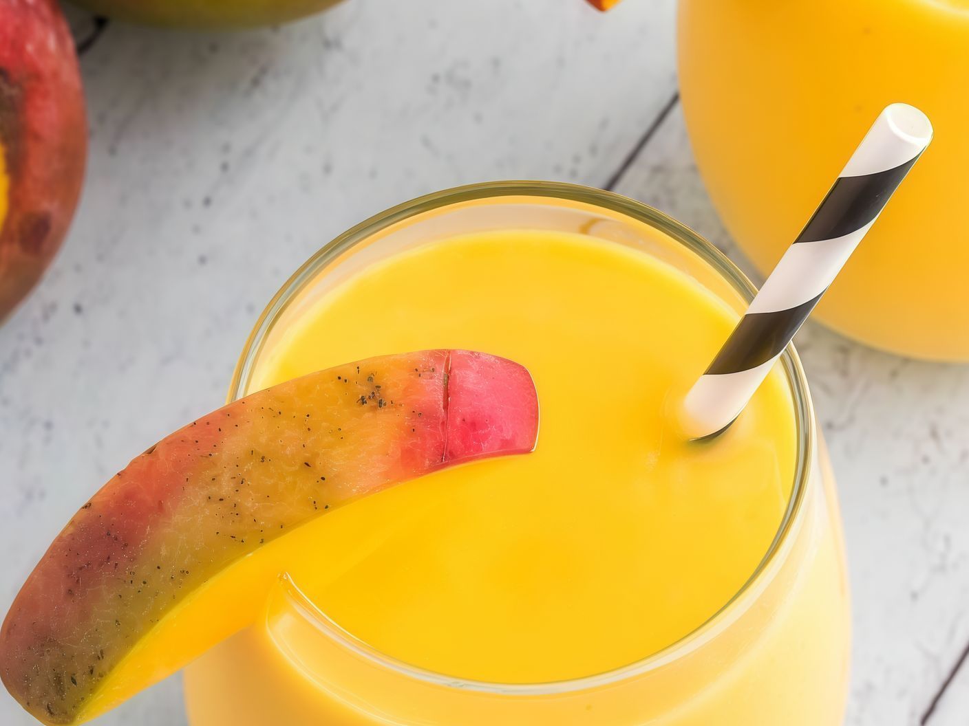 mango peach cocktail