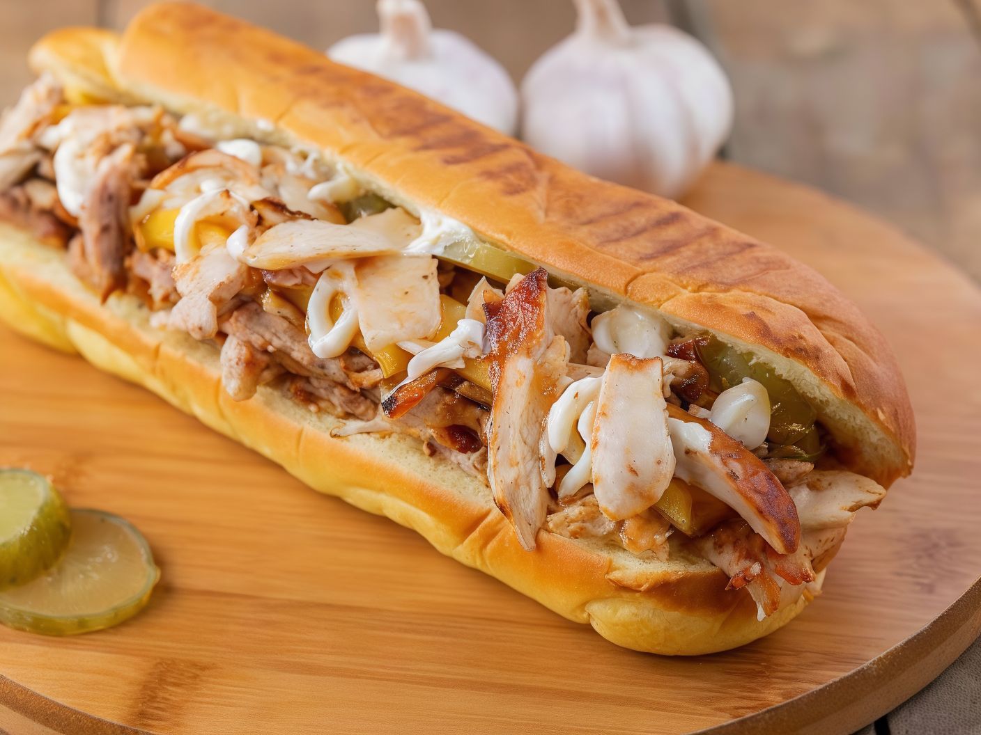 French Chicken Shawerma Sandwich