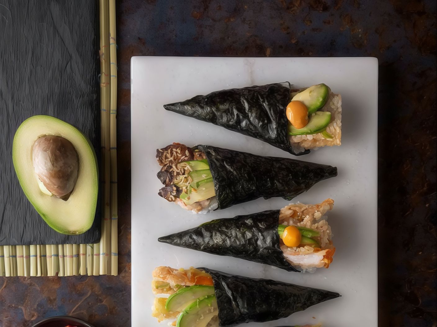Mix vegetables Temaki