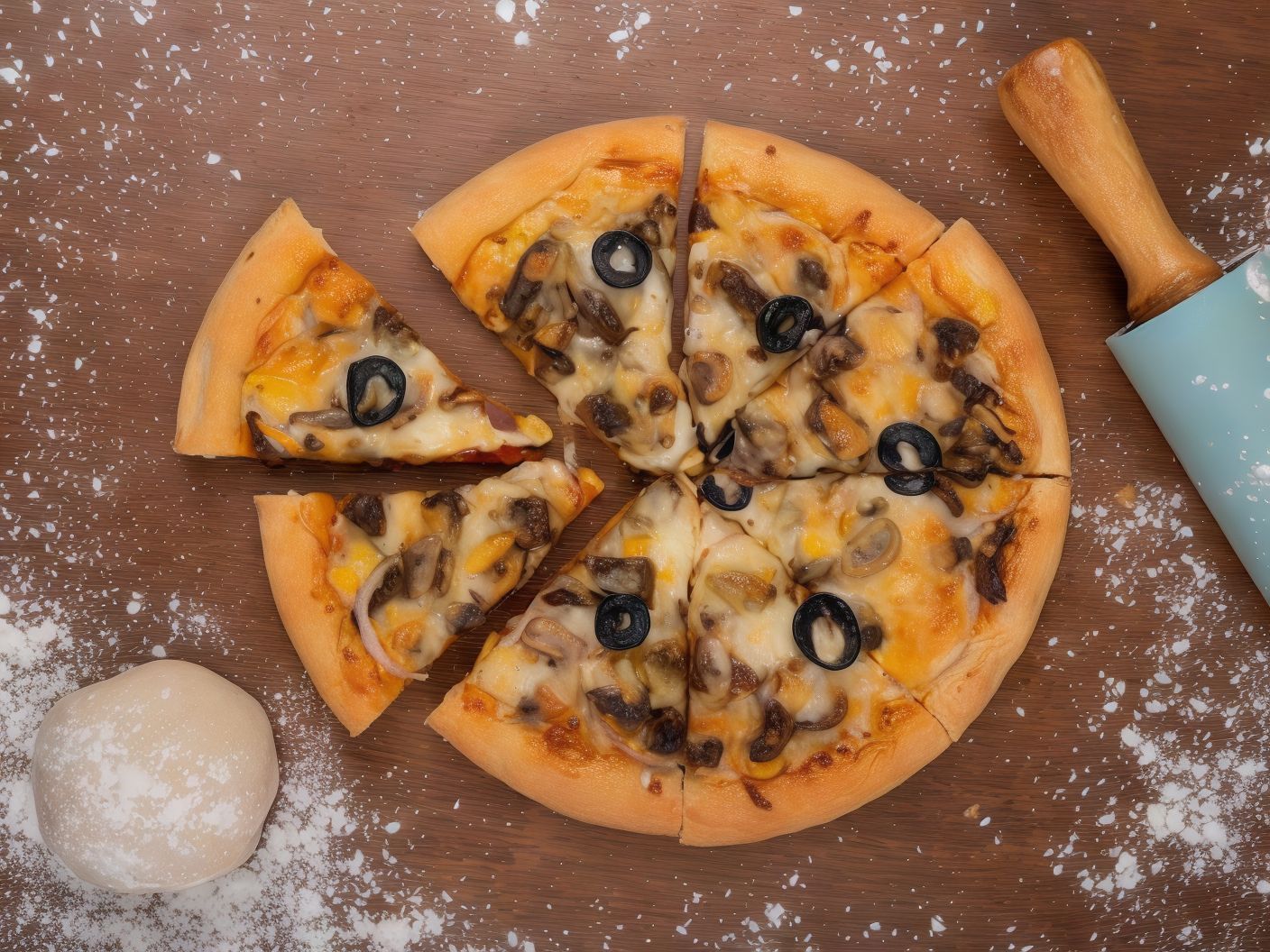 Stuffed Crust Sausage Pizza