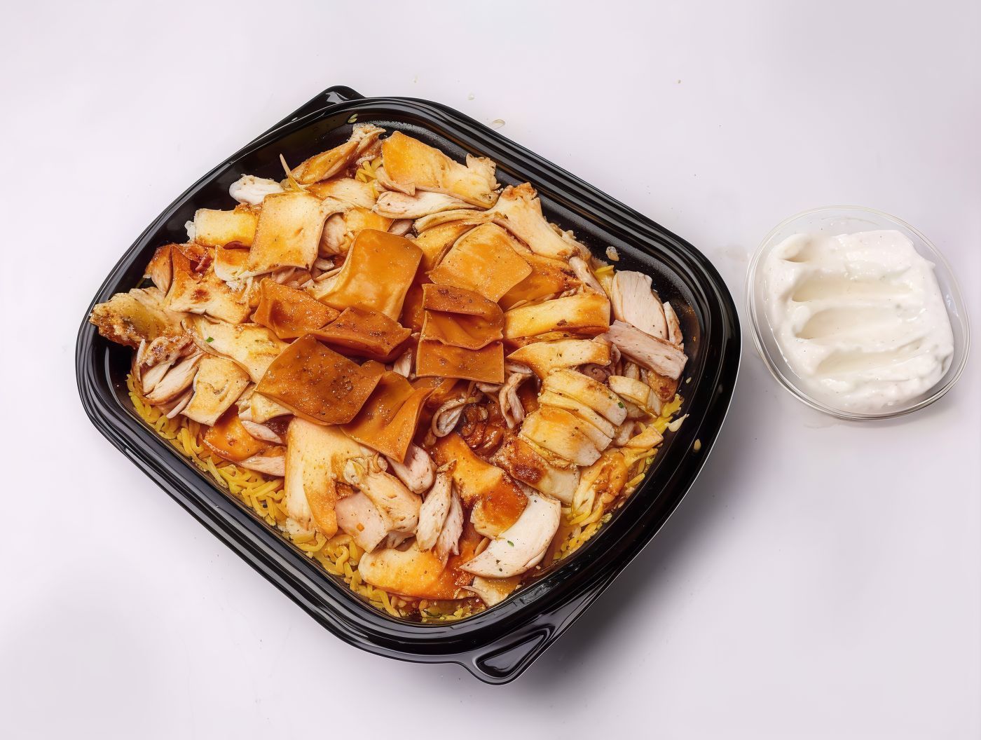 Chicken shawerma fatteh