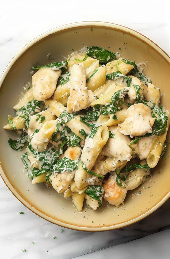 Spinach Sauce Chicken Pasta