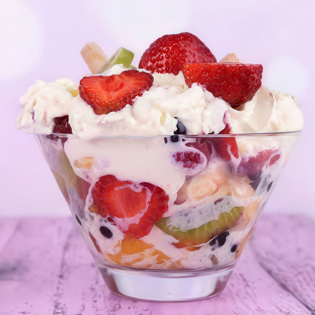 Fruit Salad With Ice-cream
