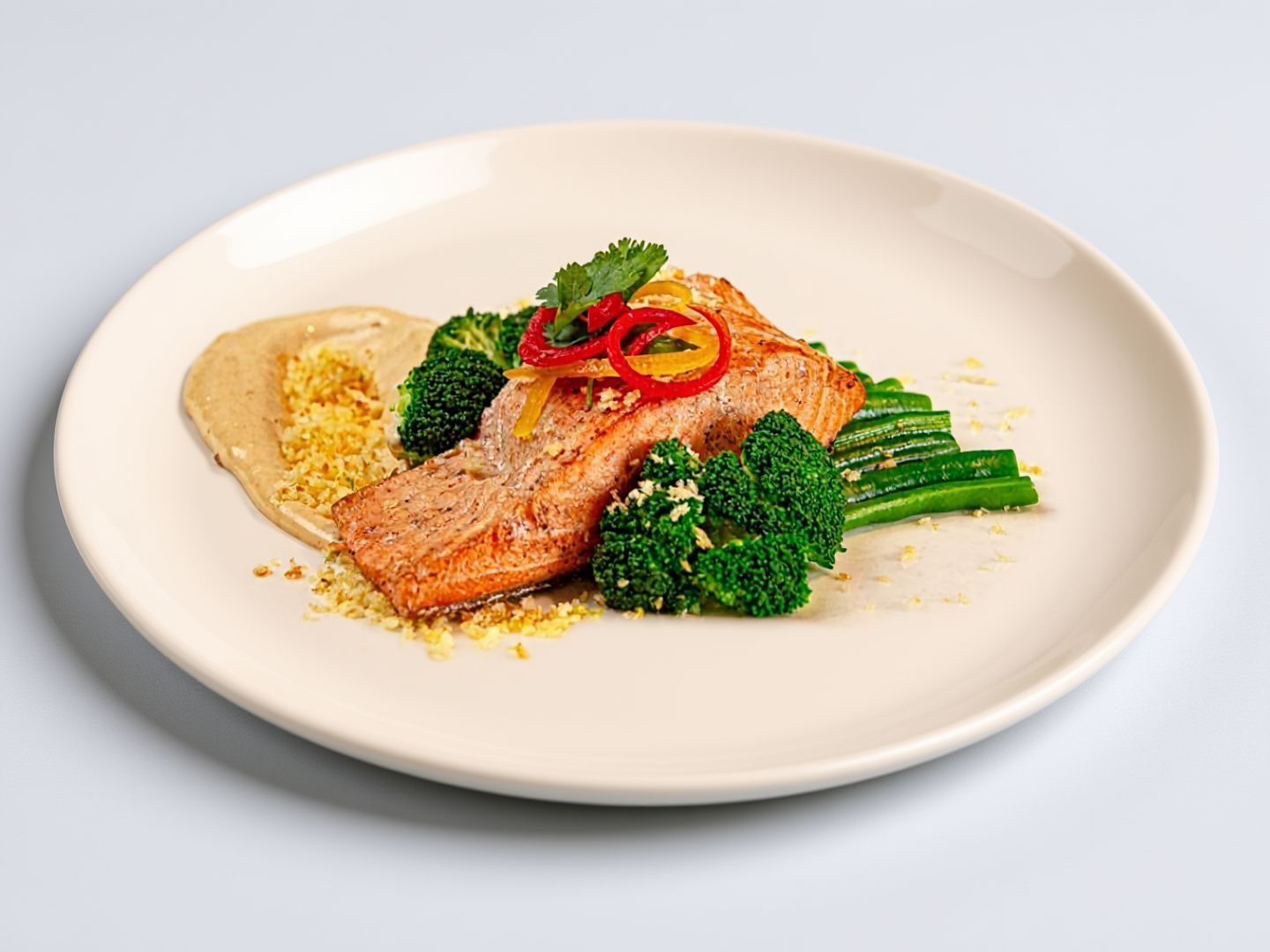 PAN-SEARED SALMON DISH
