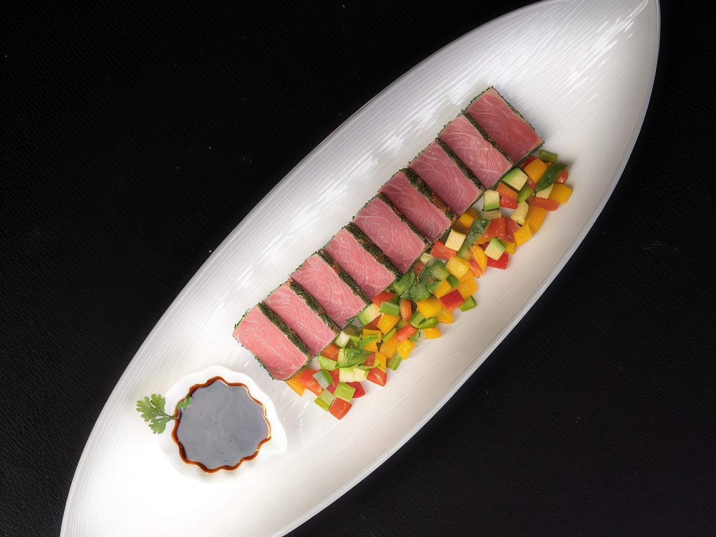 Green Serd Tuna Platter - 9 Pieces