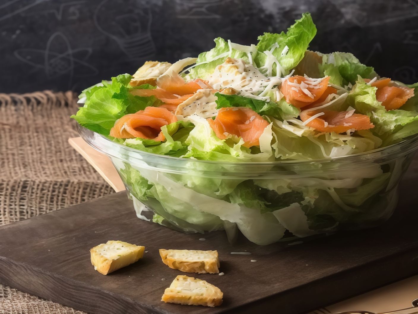Salmon Caesar Salad