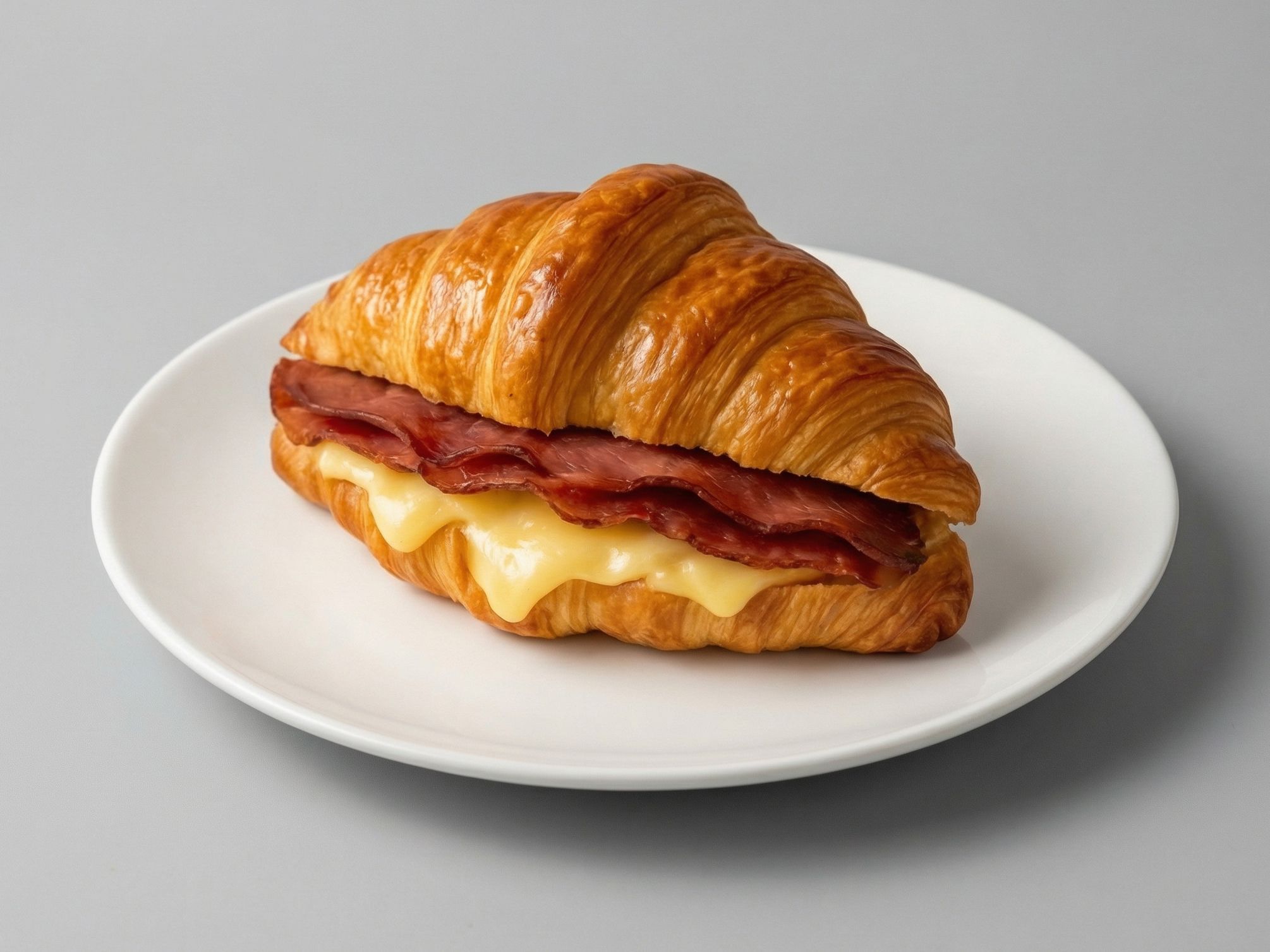 Pastrami Croissant With Cheese