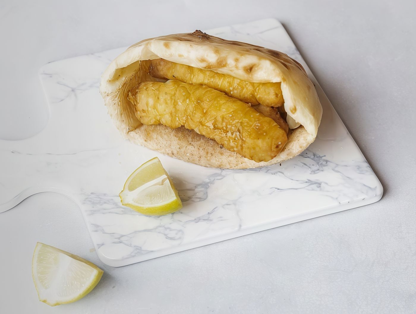 Large fish fillet sandwich