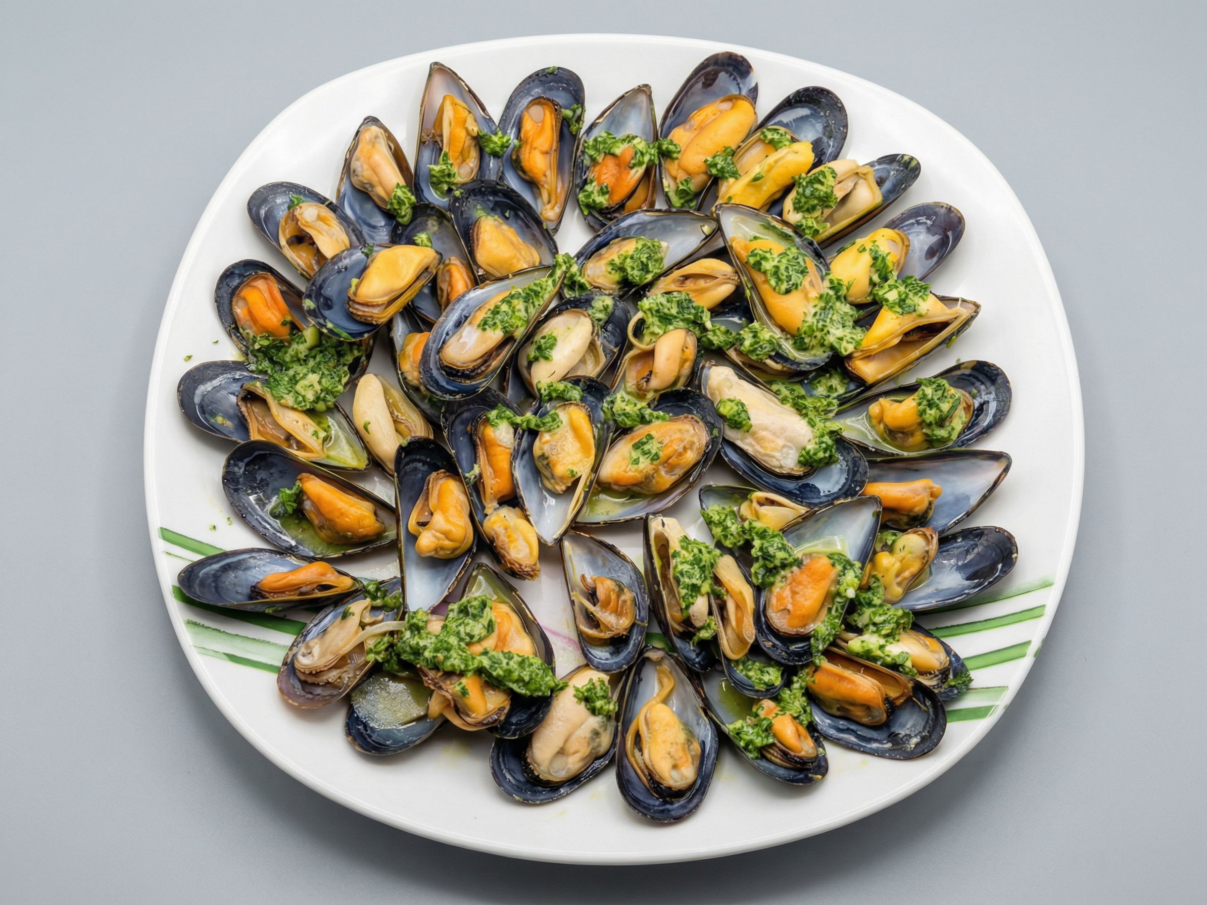 Alexandrian Grilled Mussels