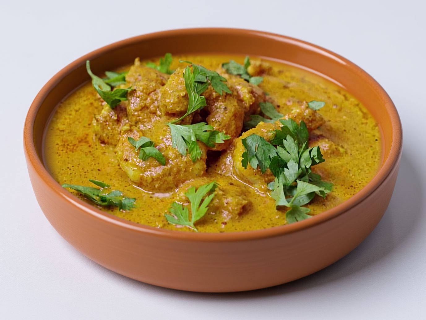 Shrimp Casserole with Curry Sauce and Mozzarella Cheese