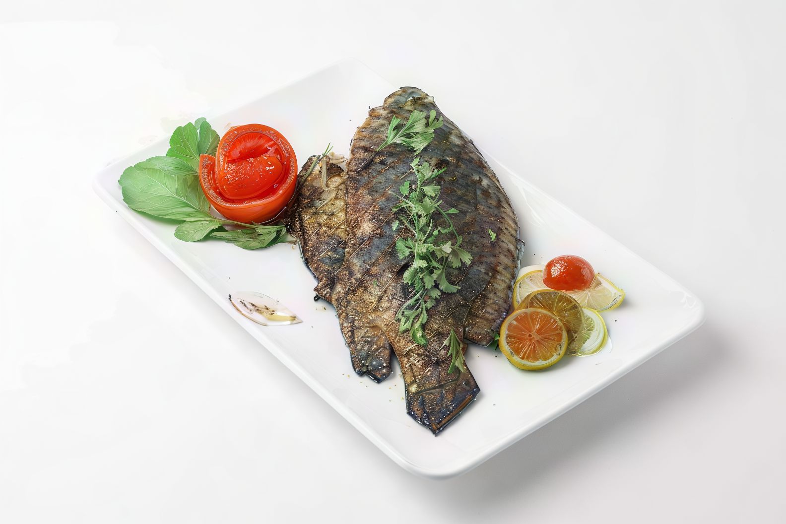 Offer 5 Grilled Tilapia Meals with Oil and Lemon