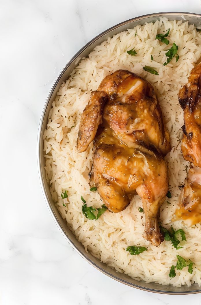 A quarter of chicken Mathbi