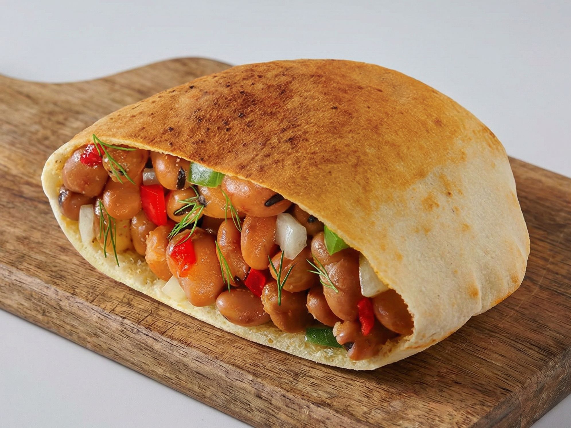 Foul sandwich with sauce