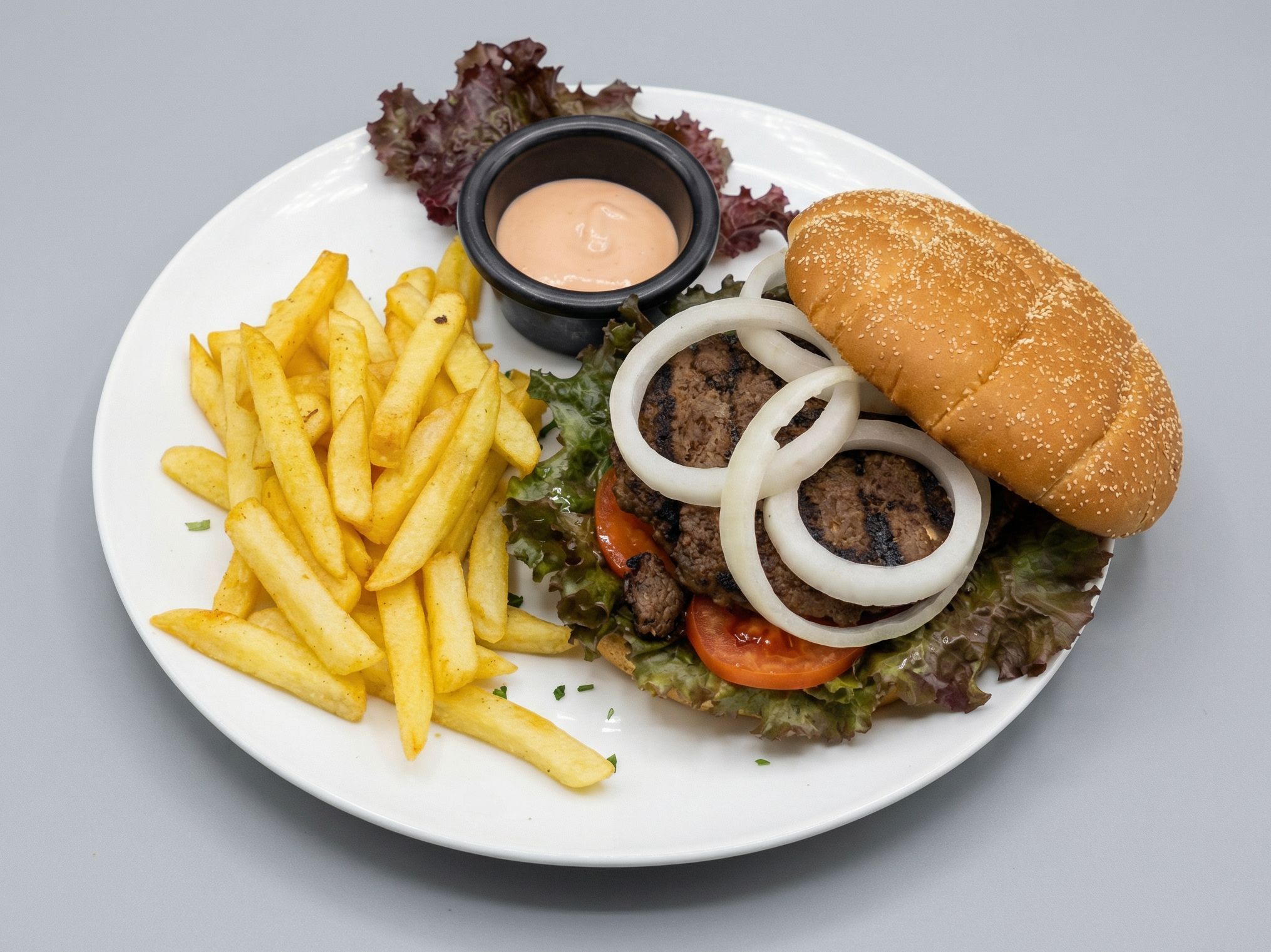 Classic burger sandwich