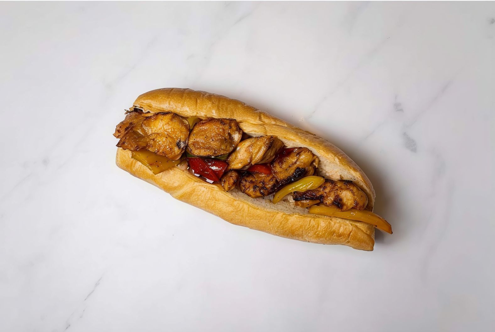 Charcoal Grilled Shish Tawook sandwich
