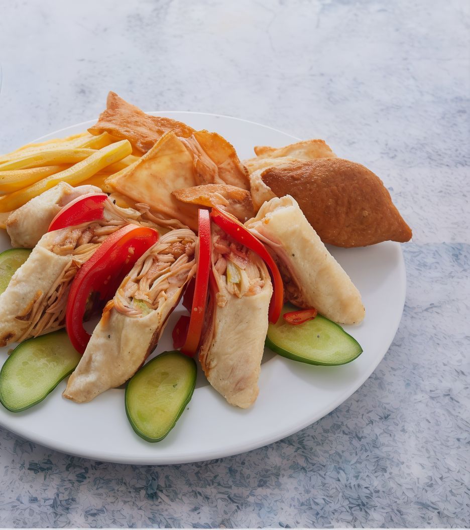 Super Double Arabic Chicken Shawarma sandwich