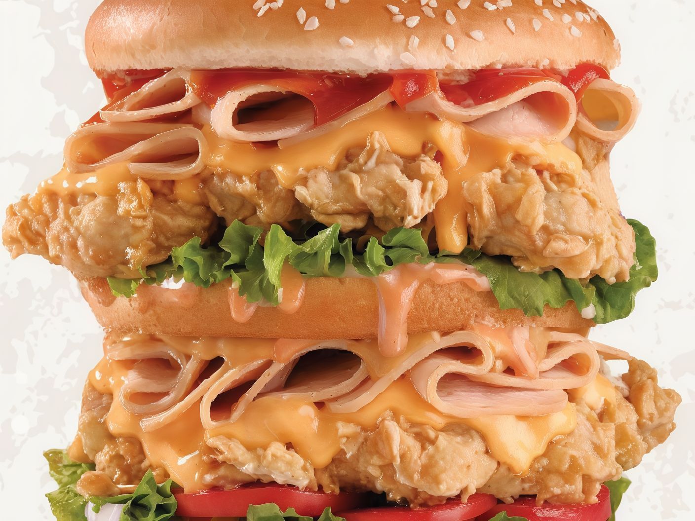 Chicken Volcano Sandwich