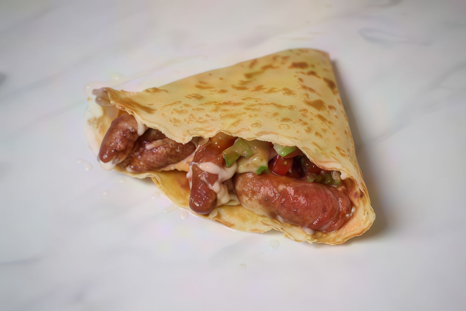 Hot Dog Crepe