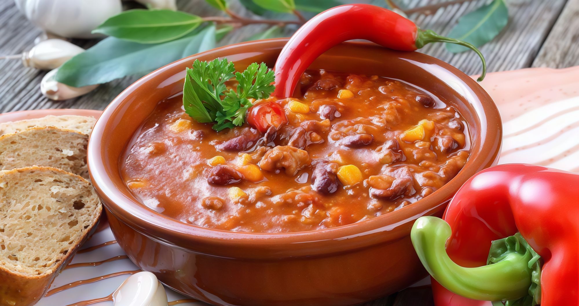 Bean casserole with sauce