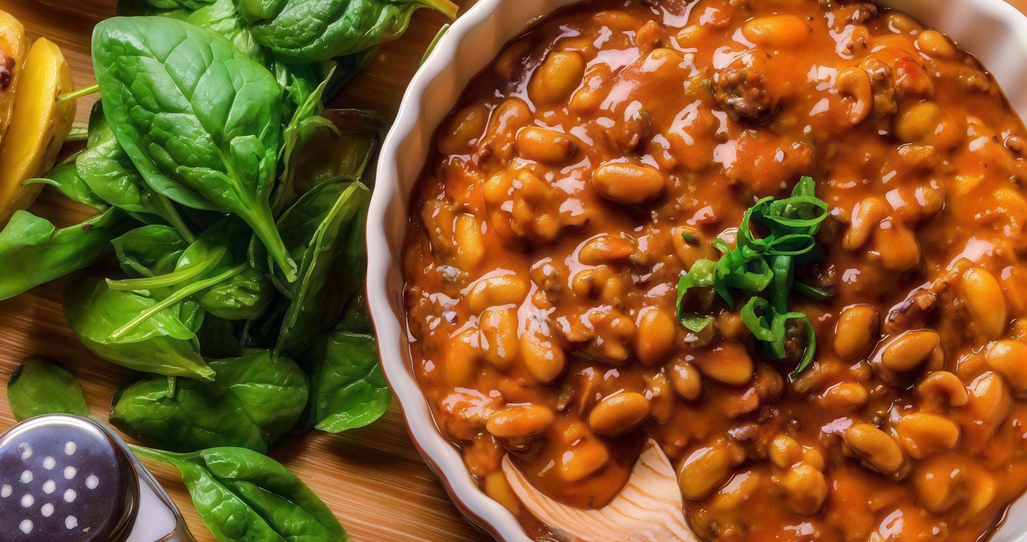 Bean casserole with minced meat