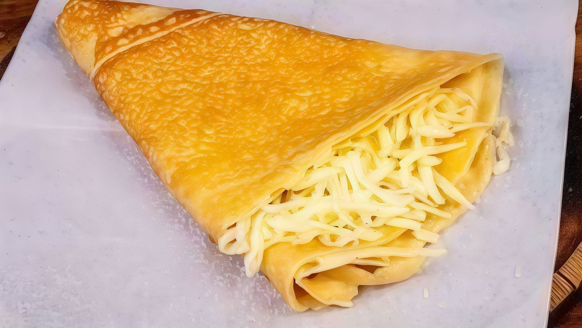 Potato mix cheese crepe