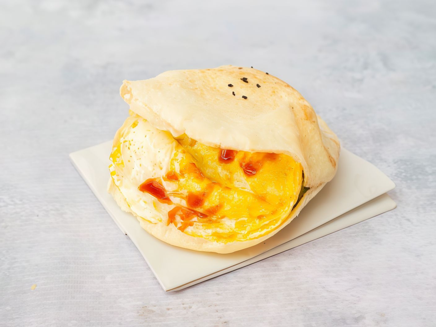 Omelette eggs sandwich