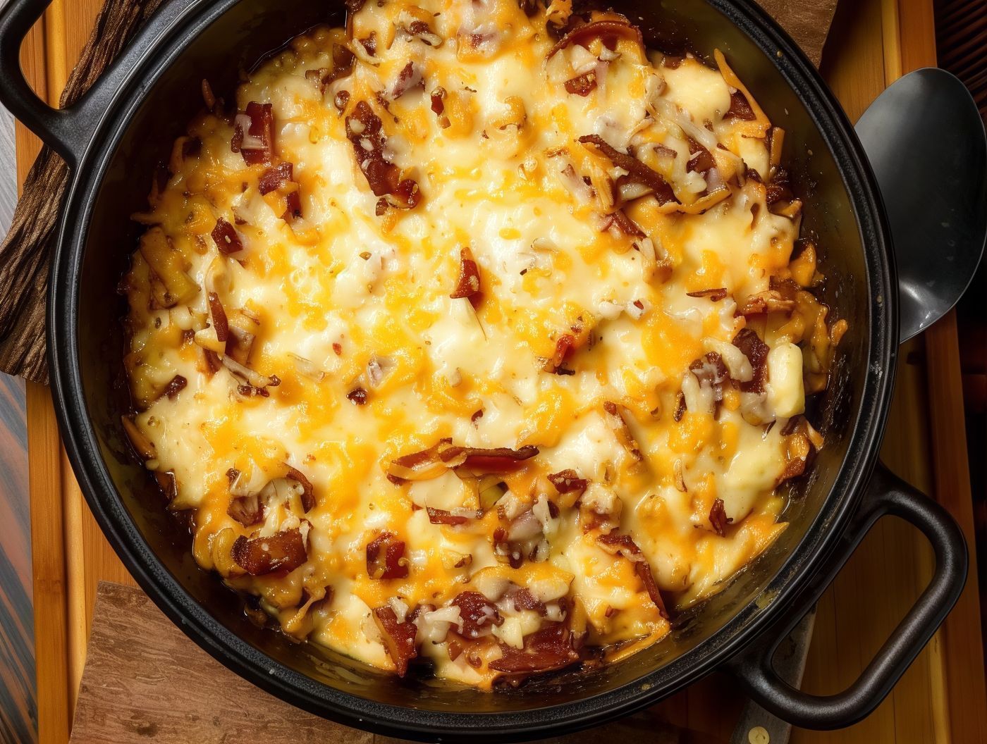 Cheesy Shrimp Pan