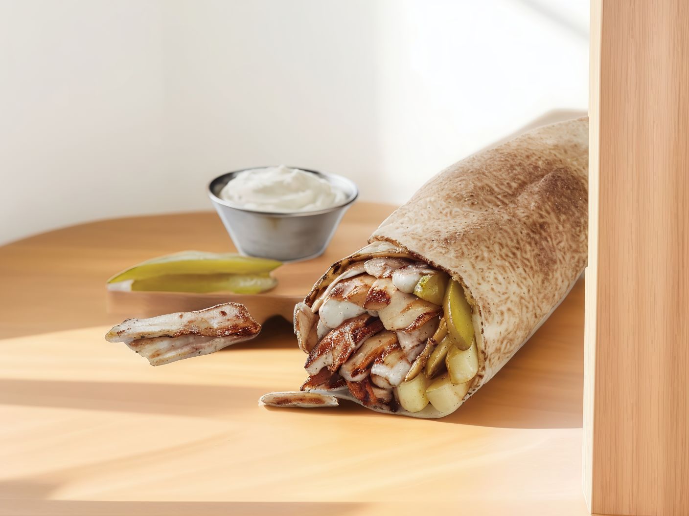 Shawarma Sandwich with Extra Fries