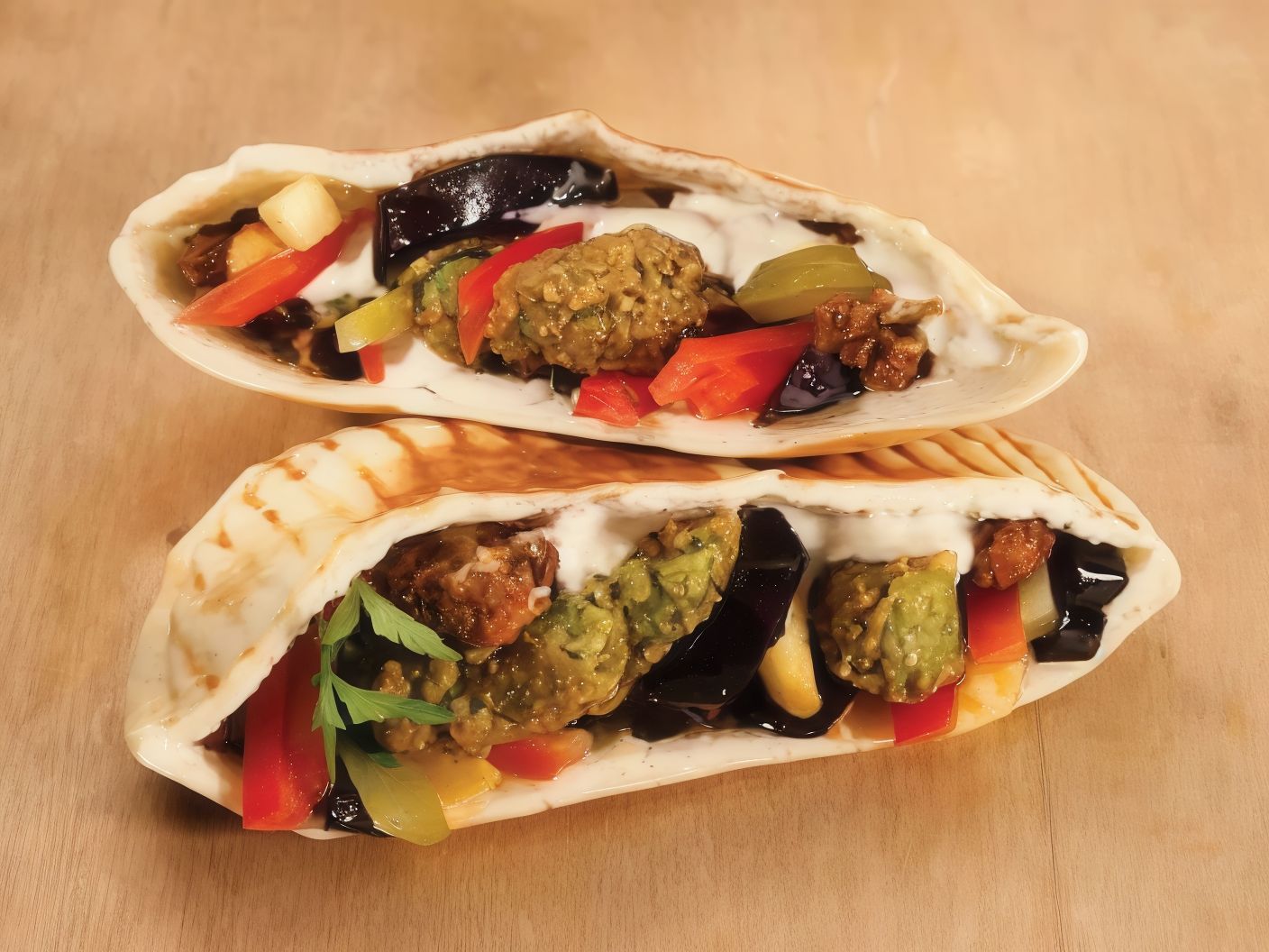 Falafel with Eggplant