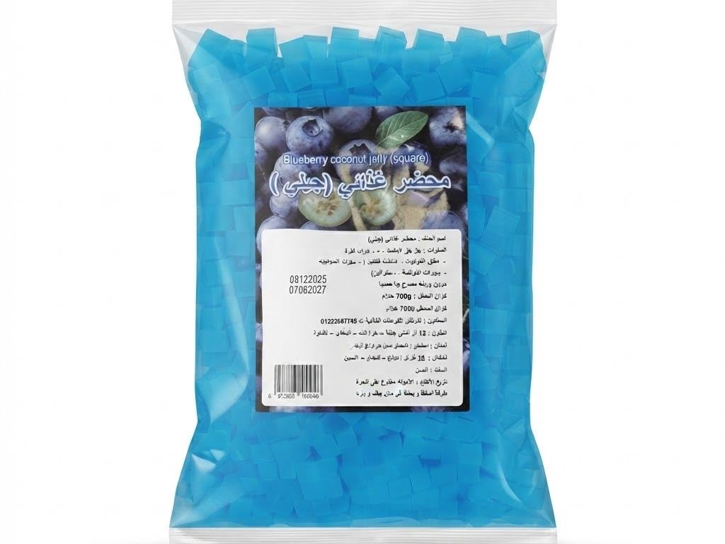 Blueberry taste jelly Preparation 1000g