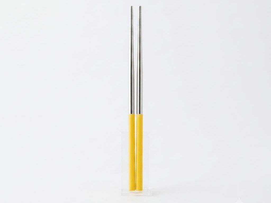 Colored Handle Metal Chopsticks