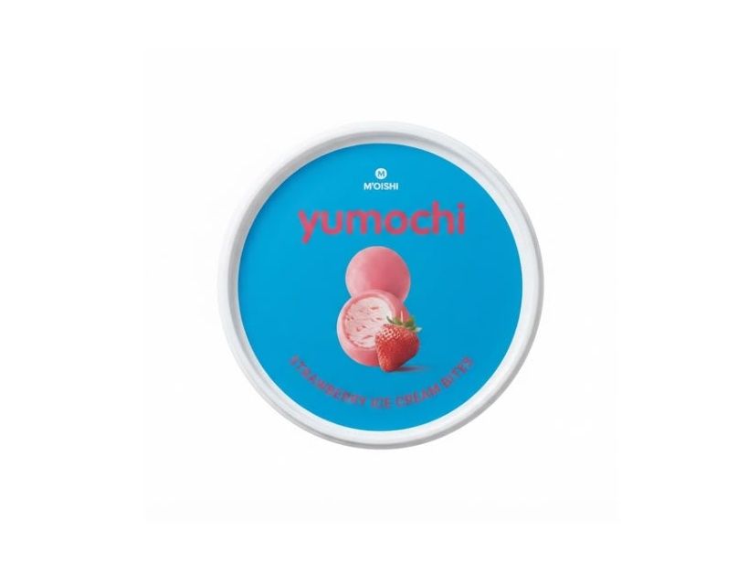 Yumochi Ice Cream Bites with Strawberry.